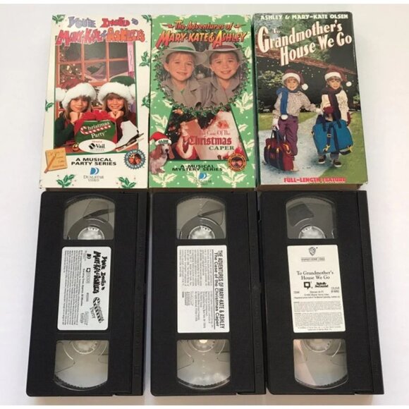 1990s Mary Kate and Ashley Olsen VHS Videos Christmas Specials - Picture 2 of 3
